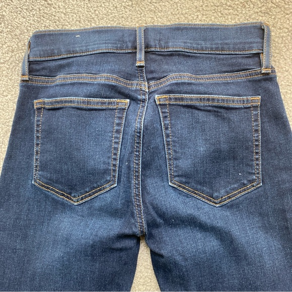 Loft Modern Skinny Jeans Dark Wash  Stretch Rise 8” Inseam 26” Zip Fly 25 Petite - Picture 7 of 7